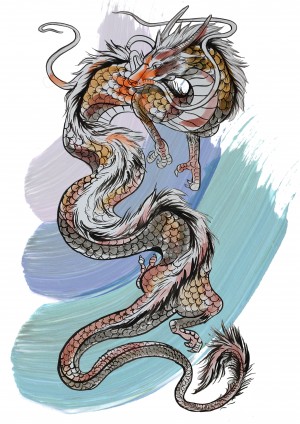 CHINESE DRAGON SKETCH